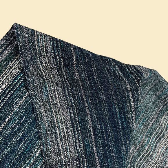 90s/Y2K Raffi Linea Uomo mens XL shirt, vintage new old stock Italian teal shirt - Picture 4 of 8